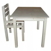 Zestawy mebli dla dzieci - STOLIK 75/50 + KRZESEŁKO STARSZAK PODŁOKIETNIK - miniaturka - grafika 1