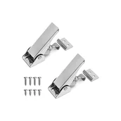 Zawiasy, okucia i inne akcesoria - Dwuczęściowy, wytrzymały zacisk zatrzaskowy, dźwignia zamykająca, zatrzask przyczepy ze stali nierdzewnej do zabezpieczania i dokręcania drzwi, szafe - miniaturka - grafika 1