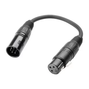 Unbekannt Adam Hall Cables 3 STAR DGF 0020 - DMX adapter XLR męski 5-biegunowy na XLR żeński 3 bieguny 0,2 m K3DGF0020 - Adaptery i przejściówki - miniaturka - grafika 1