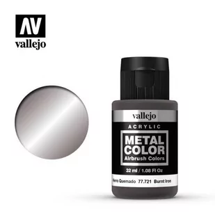 Vallejo Metal Color - Burnt Iron / 32ml 77721 - Akcesoria i części modelarskie - miniaturka - grafika 1