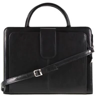 Teczki i aktówki - Teczka damska skórzana KEMER B 473/DW Czarna - miniaturka - grafika 1