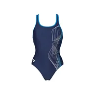 Stroje kąpielowe - Damski Strój kąpielowy ARENA W SMOOTHNESS ONE PIECE B 001251/706 – Granatowy - miniaturka - grafika 1