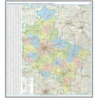 Mapy i plansze edukacyjne - EkoGraf, Województwo wielkopolskie mapa ścienna administracyjno-drogowa na podkładzie do wpinania - pinboard, 1:200 000 - miniaturka - grafika 1
