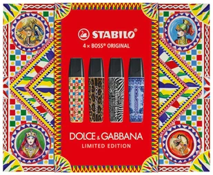 Zakreślacz STABILO BOSS X D&G etui 4 szt. - Zakreślacze - miniaturka - grafika 1