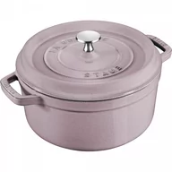 Garnki - Garnek żeliwny Okrągły 2.6l Kwiat Wiśni La Cocotte Staub - miniaturka - grafika 1