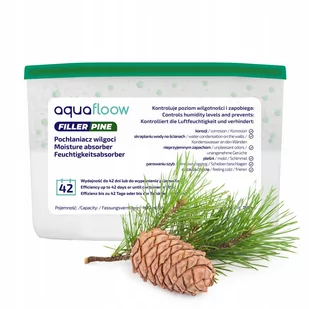 Osuszacz powietrza Sosnowy pochłaniacz wilgoci osuszacz przeciw korozji pleśni AquaFloow - Domowe osuszacze powietrza - miniaturka - grafika 1