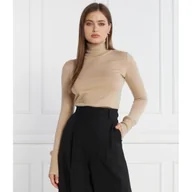 Bluzki damskie - Patrizia Pepe Wełniany golf | Regular Fit - miniaturka - grafika 1