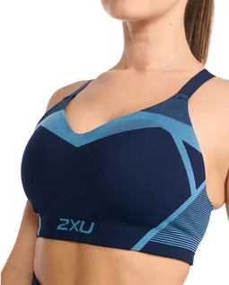 Bielizna sportowa damska - 2XU Motion Tech Bra Women, niebieski S 2022 Staniki do biegania WR6471A#MDNLKB-S - grafika 1