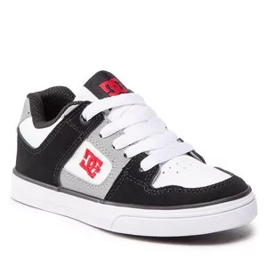 Buty dla dziewczynek - Sneakersy DC - Pure ADBS300267 White/Black/Red (Wbd) - grafika 1