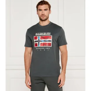 Napapijri T-shirt | Regular Fit - Koszulki męskie - miniaturka - grafika 1