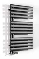 Grzejniki łazienkowe - Grzejnik Łazienkowy 1164X500 Flag Bis Luxrad Czarny Matowy - miniaturka - grafika 1