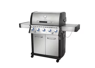 Garmaz Grill gazowy Premium Line MOC 24kW 5+1 palników + opiekacz + rożen elektryczny M61A65-SB-BB pokrętła LED - Grille gazowe - miniaturka - grafika 1