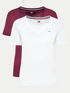 Koszulki i topy damskie - Tommy Jeans Komplet 2 t-shirtów DW0DW11458 Kolorowy Slim Fit - miniaturka - grafika 1
