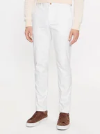 Spodnie męskie - Tommy Hilfiger Chinosy Bleecker MW0MW26619 Biały Slim Fit - miniaturka - grafika 1