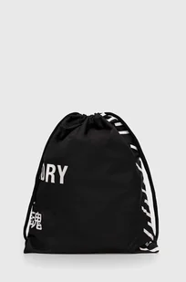 Superdry plecak kolor czarny z nadrukiem - Plecaki - miniaturka - grafika 1