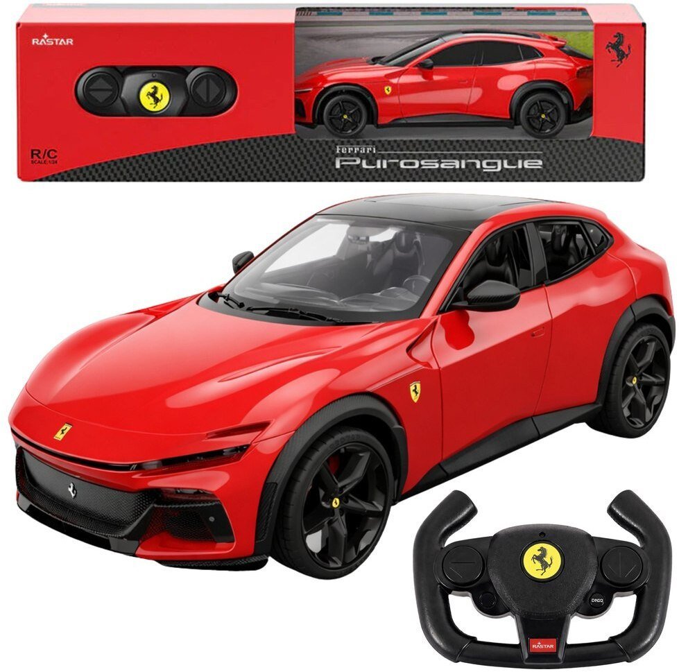 Rastar Auto Ferrari Purosangue Samochód Zdalnie Sterowany RC Czerwone Rastar 1:24 Rastar
