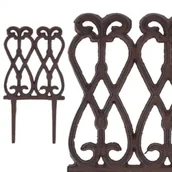 Pozostałe ozdoby ogrodowe - Esschert Design Płotek ogrodowy żeliwny w stylu wiktoriańskim 13,9x26,8 cm - miniaturka - grafika 1