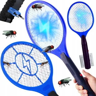 ELEKTRYCZNA ŁAPKA PALETKA NA MUCHY KOMARY ĆMY OWADY PACKA DO ŁAPANIA MUCH - Lampy owadobójcze - miniaturka - grafika 1