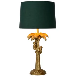 Lucide EXTRAVAGANZA COCONUT Złoty mat | Zielony śr. 30,5cm. E27 Lampka stołowa 10505/81/02 10505/81/02 - Lampy stojące - miniaturka - grafika 1