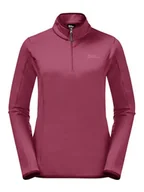 Koszulki sportowe damskie - Jack Wolfskin Koszulka funkcyjna "Baiselberg" w kolorze jagodowym - miniaturka - grafika 1