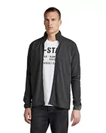 Bluzy męskie - G-STAR RAW Męska bluza z logo Lightweight Tape Zip Through, Szary (Cloack D22224-c443-5812), L - miniaturka - grafika 1