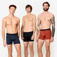 Majtki męskie - Bokserki sportowe męskie Decathlon 3 sztuki - miniaturka - grafika 1