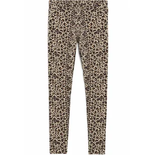Damskie legginsy Essentials ze zwierzęcym nadrukiem PUMA Toasted Almond Beige - Spodnie sportowe damskie - miniaturka - grafika 1