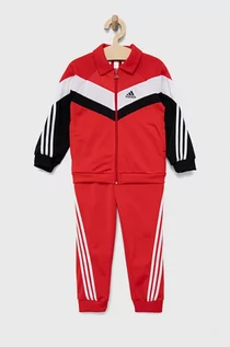 Dresy i komplety dla chłopców - adidas Performance dres dziecięcy HF1949 kolor czerwony - grafika 1