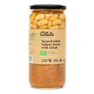 Szybkie dania obiadowe - Carlota Potrawka z białej fasoli z seitanem i grzybami shiitake 350 g Bio - miniaturka - grafika 1