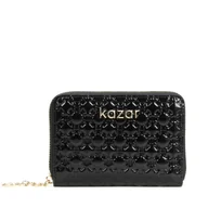 Portfele - Czarny portfel damski - miniaturka - grafika 1