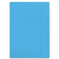Szkolne artykuły papiernicze - penmate Teczka z gumką A4 Plus Top niebieska pastelowa - miniaturka - grafika 1
