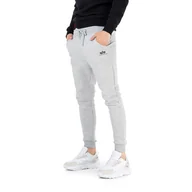 Spodnie sportowe męskie - Spodnie Alpha Industries Basic Jogger SL 11637017 - szare - miniaturka - grafika 1