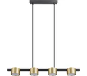 Lampy sufitowe - LED Żyrandol na lince MIRELLA 4xGX53/6W/230V złoty/czarny - miniaturka - grafika 1