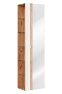 Słupek Łazienkowy Z Lustrem 45 Comad Capri White - Półki łazienkowe - miniaturka - grafika 1