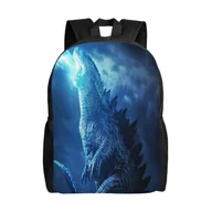 Torebki damskie - a459 Plecak Godzilla dla dzieci chłopców i dziewcząt, torba szkolna o dużej pojemności z regulowanymi paskami, lekki plecak, wodoodporny bqdt459 - miniaturka - grafika 1