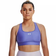 Bielizna sportowa damska - Biustonosz treningowy UNDER ARMOUR UA Authentics Mid Padless - fioletowy - miniaturka - grafika 1