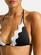 Stroje kąpielowe - Seafolly Góra od bikini 31437-717 Czarny - miniaturka - grafika 1