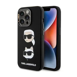 Karl Lagerfeld KLHCP15LSDHKCNK iPhone 15 Pro 6.1" czarny/black Silicone Karl&Choupette Head - Etui i futerały do telefonów - miniaturka - grafika 19