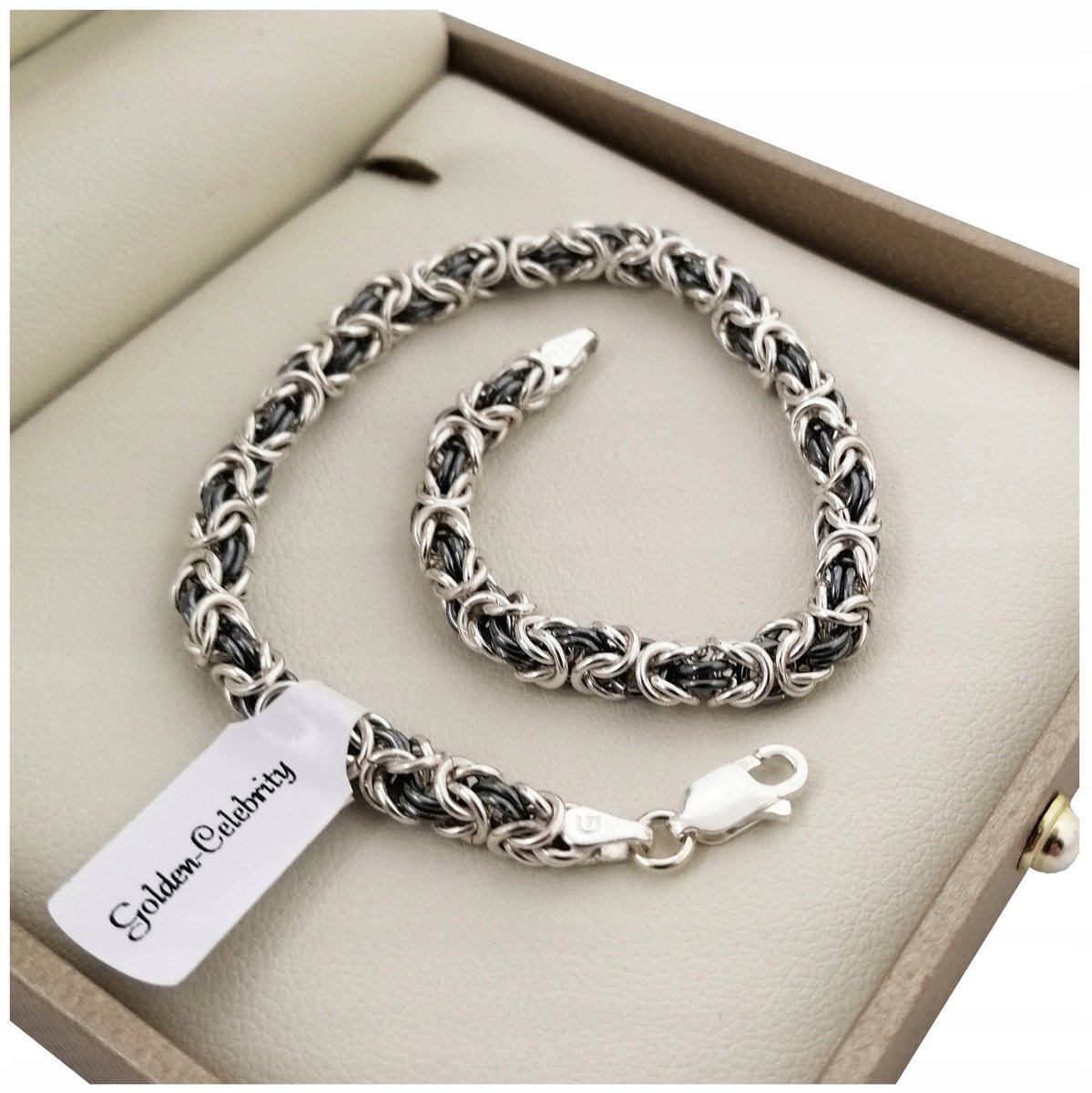 Srebrna Damska Bransoletka Królewska 925 Prezent Dla Żony Na Rocznicę Ślubu