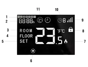 Termostat pokojowy FLOOR HT-08 WiFi regulator ogrzewania podłogowego VOLT POLSKA - Akcesoria grzewcze - miniaturka - grafika 2