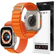 Akcesoria do smartwatchy - Pasek do zegarka sportowy Alogy Sport Strap do Apple Watch 4/5/6/7/8/SE (38/40/41mm) Pomarańczowy - miniaturka - grafika 1