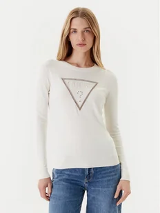 Guess Sweter W5YR23 Z2NQ2 Écru Regular Fit - Swetry damskie - miniaturka - grafika 1