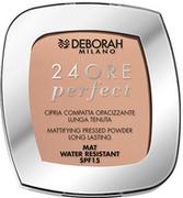 Puder dla dzieci - Puder Deborah 24Ore Perfect SPF15 matujący do twarzy 04 Beige 9 g (8009518332926) - miniaturka - grafika 1