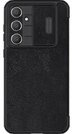 Etui i futerały do telefonów - Nillkin Etui Qin Pro Leather z klapką do Galaxy S23 FE, czarne - miniaturka - grafika 1