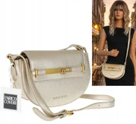 Torebki damskie - Torebka damska włoskiej marki Enrico Coveri Listonoszka EC3223 złota - miniaturka - grafika 1