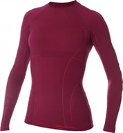 Koszulki i topy damskie - Brubeck Koszulka damska Active Wool liwkowa r. L (LS12810) - miniaturka - grafika 1
