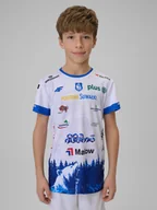 Koszulki dla dziewczynek - 4F Koszulka meczowa replika domowa z sezonu 2025/26 dziecięca 4F x Ślepsk Suwałki - biała 98/104 - miniaturka - grafika 1
