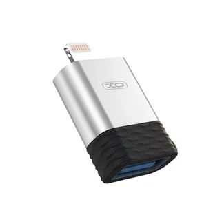 XO XO adapter NB186 USB - Lightning srebrny OTG 8_2274953 - Huby USB - miniaturka - grafika 1