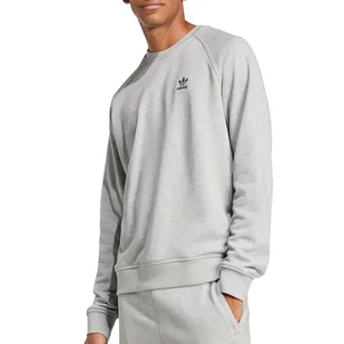 Bluza adidas Trefoil Essentials Crewneck JD2413 - szara - Bluzy męskie - miniaturka - grafika 1