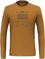 Koszulki męskie - Salewa Pure Space Game Merino T-shirt męski, złoty brąz, M - miniaturka - grafika 1